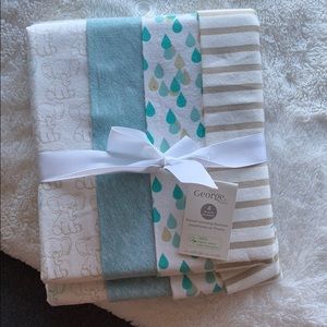 Organic Flannel receiving blankets